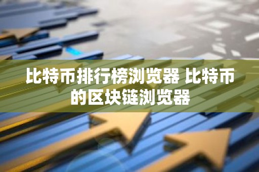 比特币排行榜浏览器 比特币的区块链浏览器