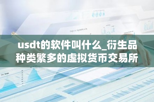 usdt的软件叫什么_衍生品种类繁多的虚拟货币交易所排行