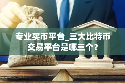 专业买币平台_三大比特币交易平台是哪三个？