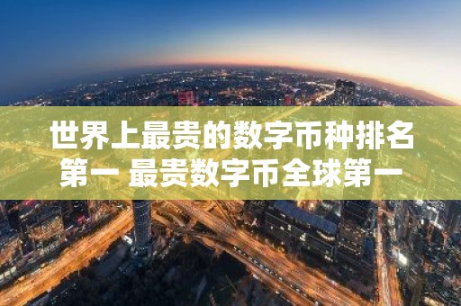 世界上最贵的数字币种排名第一 最贵数字币全球第一