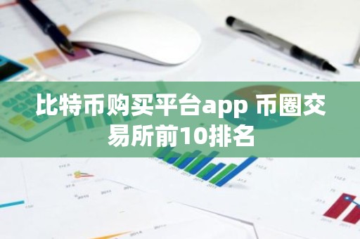 比特币购买平台app 币圈交易所前10排名