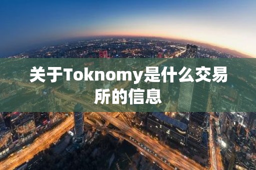关于Toknomy是什么交易所的信息