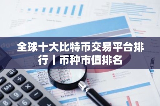 全球十大比特币交易平台排行｜币种市值排名