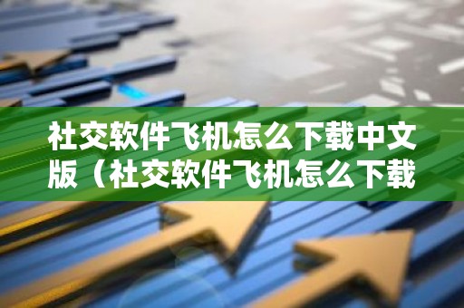社交软件飞机怎么下载中文版（社交软件飞机怎么下载中文版苹果）