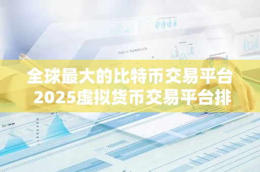 全球最大的比特币交易平台 2025虚拟货币交易平台排名