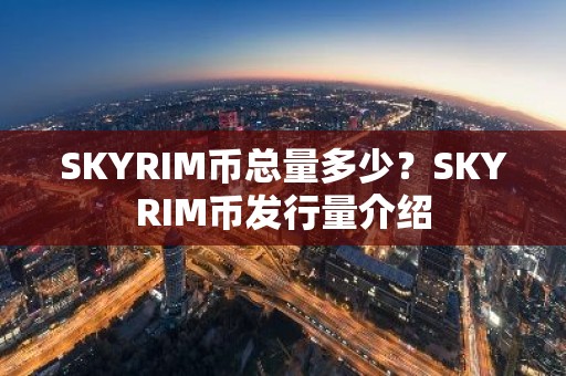 SKYRIM币总量多少？SKYRIM币发行量介绍