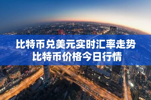 比特币兑美元实时汇率走势 比特币价格今日行情