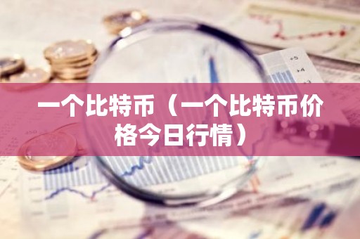 一个比特币（一个比特币价格今日行情）