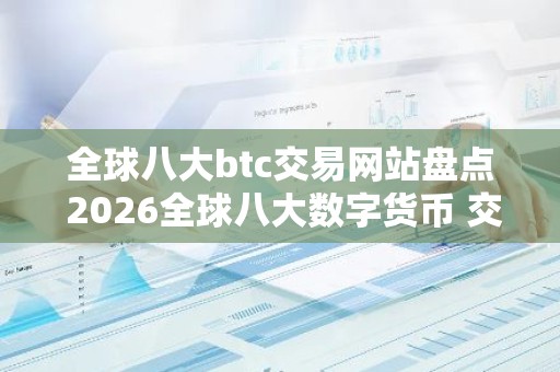 全球八大btc交易网站盘点 2026全球八大数字货币 交易平台排名