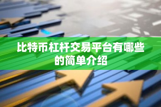 比特币杠杆交易平台有哪些的简单介绍