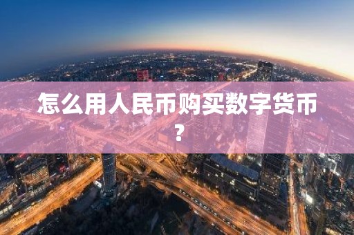 怎么用人民币购买数字货币？