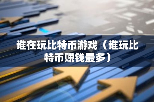 谁在玩比特币游戏（谁玩比特币赚钱最多）