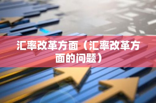 汇率改革方面（汇率改革方面的问题）