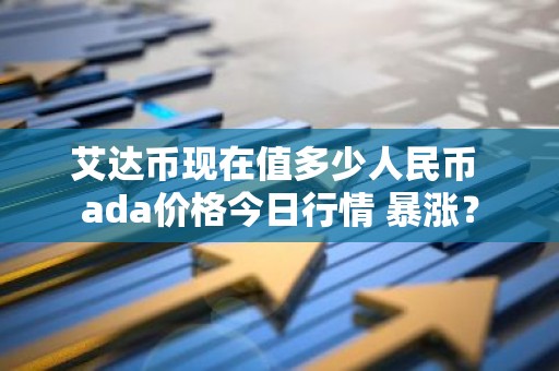 艾达币现在值多少人民币 ada价格今日行情 暴涨？