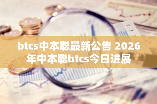 btcs中本聪最新公告 2026年中本聪btcs今日进展